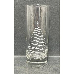 Jack Daniels Tall Christmas Tree Glass High Ball Tennessee Whiskey Old No 7